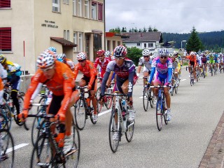 Passage du Tour de France 2009  L'Auberson, tape Pontarlier-Verbier